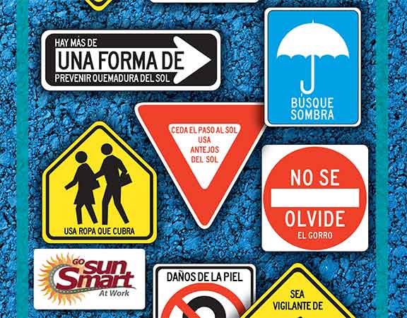 The Road Map to Sun Safety Poster - Spanish