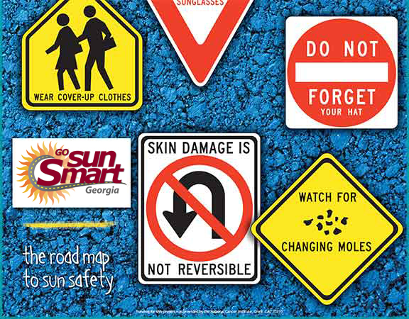 The Road Map to Sun Safety Poster